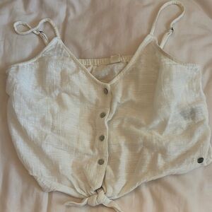 White Button-Down Women's Top
